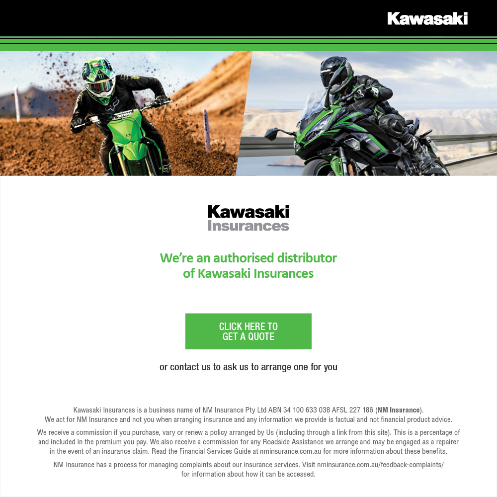Kawasaki Insurance Whitehouse Motorcycles Albury Wodonga